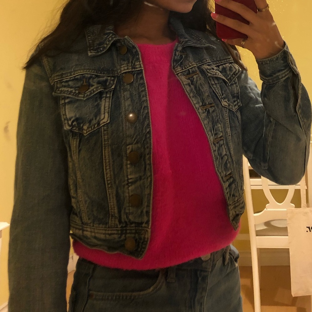 Cropped Forever 21 Jean Denim Jacket
